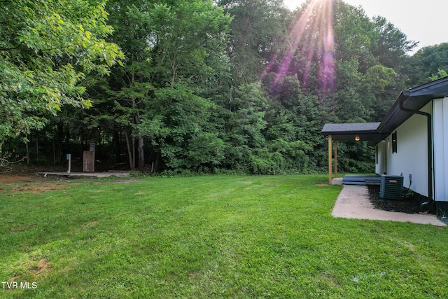 113 Paul Mathes Rd, Chuckey, TN 37641 - view of green lawn featuring a wooded view