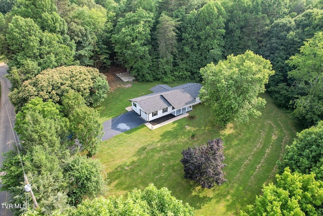 113 Paul Mathes Rd, Chuckey, TN 37641 - view from above of property with a heavily wooded area