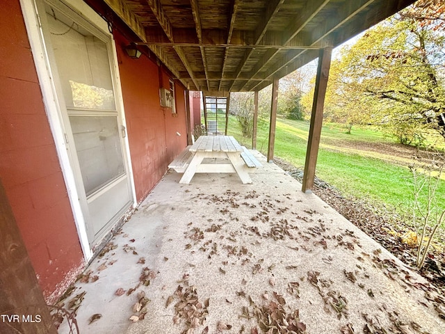 6361 Dr Thomas Walker Rd, Rose Hill, VA 24281 - view of patio