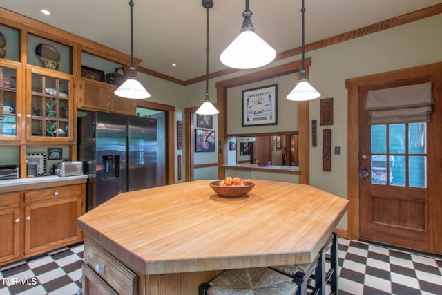 940 Park St, Bristol, VA 24201 - dining room featuring tile patterned floors and ornamental molding