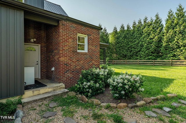 461 S Shady Ave, Damascus, VA 24236 - doorway to property with board and batten siding and brick siding