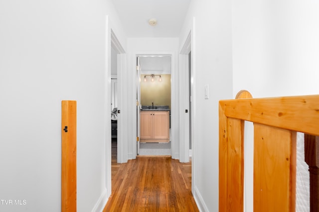 461 S Shady Ave, Damascus, VA 24236 - corridor with wood finished floors and baseboards