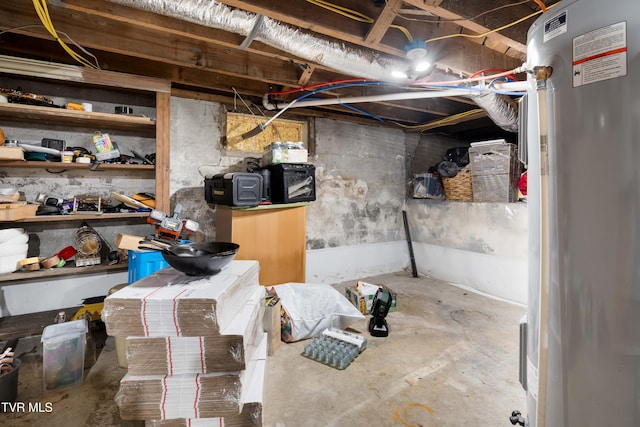 461 S Shady Ave, Damascus, VA 24236 - unfinished below grade area with electric water heater