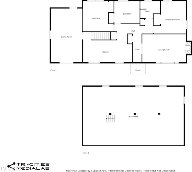 908 Middle Ave, Marion, VA 24354 - view of property floor plan