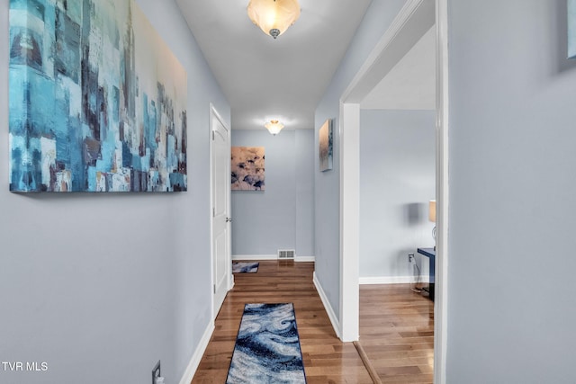 908 Middle Ave, Marion, VA 24354 - corridor with wood finished floors and baseboards