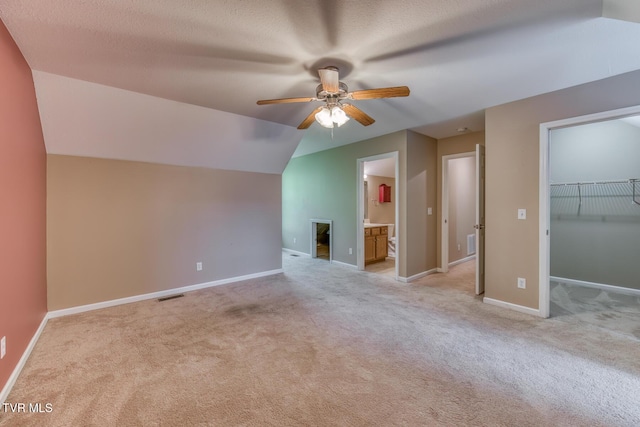 603 Stratford Ct Unit 603, Gray, TN 37615 - bonus room featuring a ceiling fan, carpet, and lofted ceiling