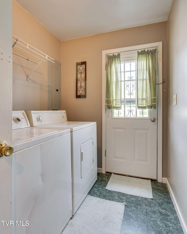 1634 Highland St, Kingsport, TN 37664 - washroom with electric panel and independent washer and dryer