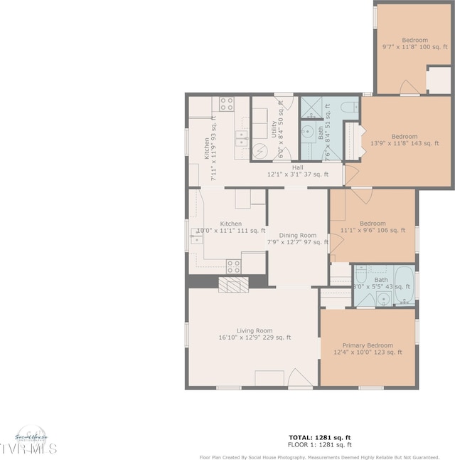 1634 Highland St, Kingsport, TN 37664 - view of floor plan / room layout