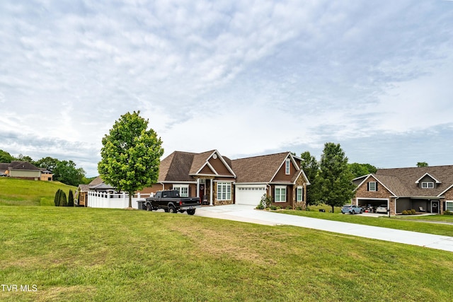 1124 Martingale Sq, Kingsport, TN 37663 - craftsman-style house featuring concrete driveway, a front lawn, and an attached garage