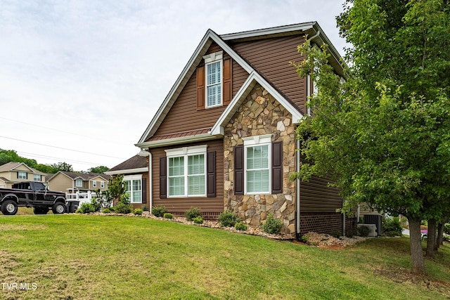 1124 Martingale Sq, Kingsport, TN 37663 - traditional home with stone siding and a front lawn