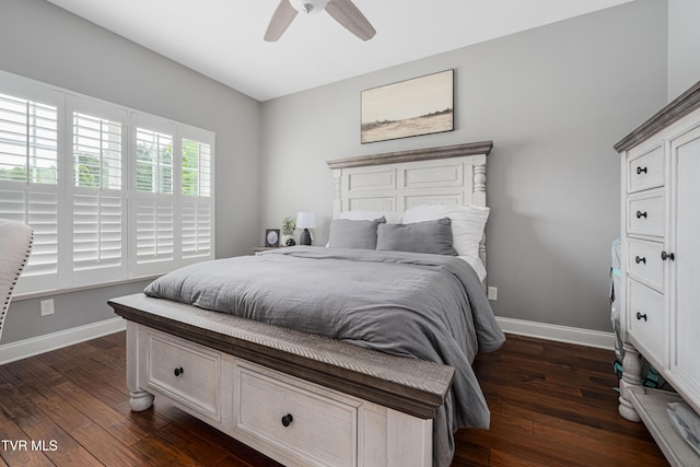 1124 Martingale Sq, Kingsport, TN 37663 - bedroom featuring dark wood-type flooring and ceiling fan