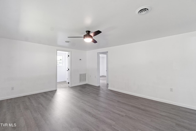 265 Hightop Rd, Midway, TN 37809 - unfurnished living room featuring wood finished floors and a ceiling fan