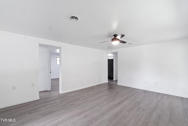 265 Hightop Rd, Midway, TN 37809 - empty room with wood finished floors and ceiling fan