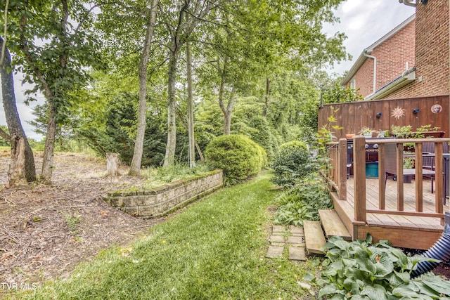 817 NE Wayne Ave Unit 817, Abingdon, VA 24210 - view of yard with a deck
