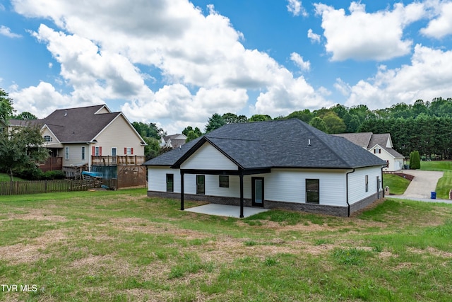 1308 Walnut Grove Rd, Jonesborough, TN 37659 - back of house with a patio area and a shingled roof