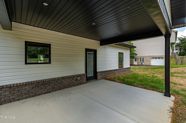 1308 Walnut Grove Rd, Jonesborough, TN 37659 - view of patio / terrace featuring an attached carport