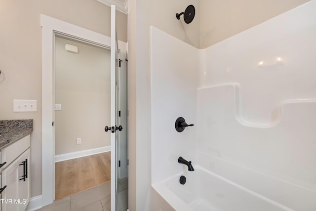 1308 Walnut Grove Rd, Jonesborough, TN 37659 - full bathroom with shower / washtub combination, vanity, and tile patterned flooring