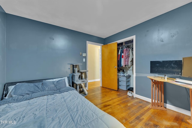 206 Cloverdale Pl, Bristol, TN 37620 - bedroom featuring wood finished floors and a closet