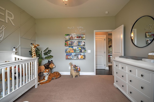 3309 Murrayfield Way, Kingsport, TN 37664 - bedroom with dark carpet and a nursery area