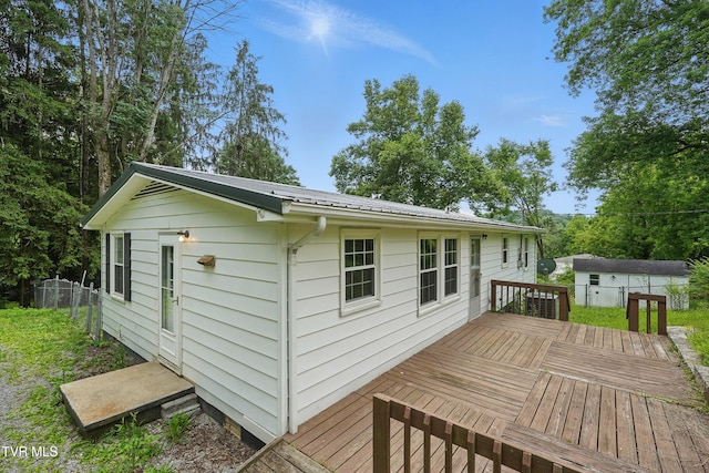 271 Anderson St, Pennington Gap, VA 24277 - deck with an outdoor structure