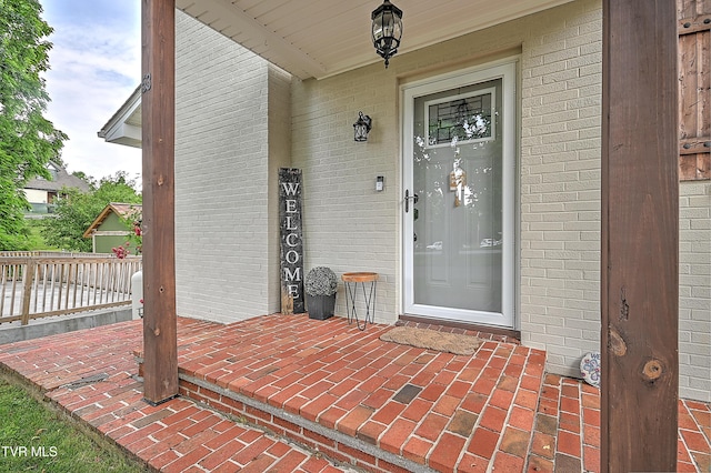 53 Grove Ave, Lebanon, VA 24266 - property entrance with brick siding