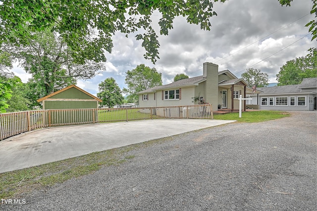 53 Grove Ave, Lebanon, VA 24266 - back of property with stucco siding