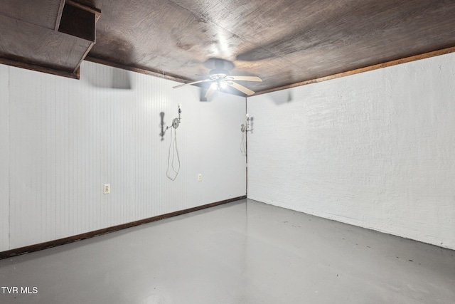 18134 Cleveland Rd, Abingdon, VA 24211 - basement with a ceiling fan