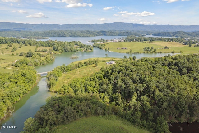 18134 Cleveland Rd, Abingdon, VA 24211 - drone / aerial view of a water and mountain view