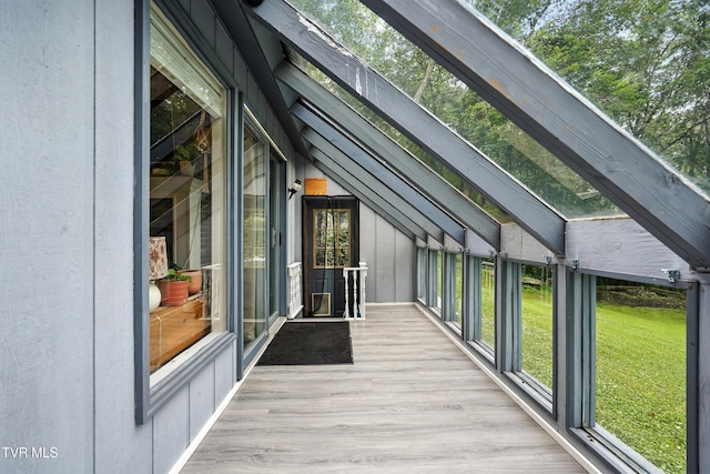 8445 Pendleton Rd, Wise, VA 24293 - unfurnished sunroom with vaulted ceiling