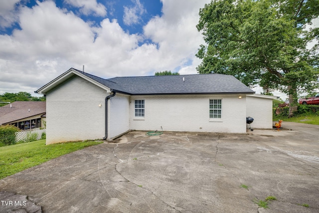 3528 Crestwood Dr, Kingsport, TN 37664 - rear view of property with a patio area, brick siding, and roof with shingles