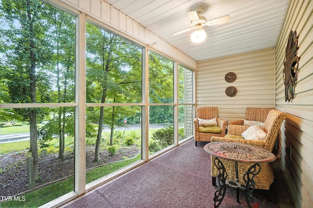 209 Timberland Cir, Kingsport, TN 37664 - sunroom / solarium featuring ceiling fan