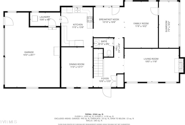 209 Timberland Cir, Kingsport, TN 37664 - view of property floor plan