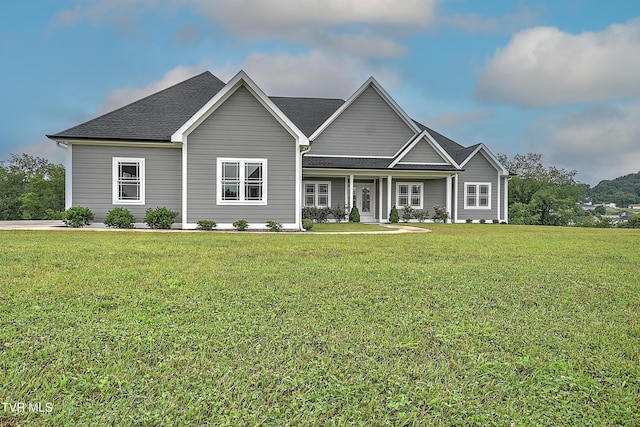 20385 Yeary Trl, Abingdon, VA 24211 - traditional-style house featuring a front lawn, covered porch, and roof with shingles