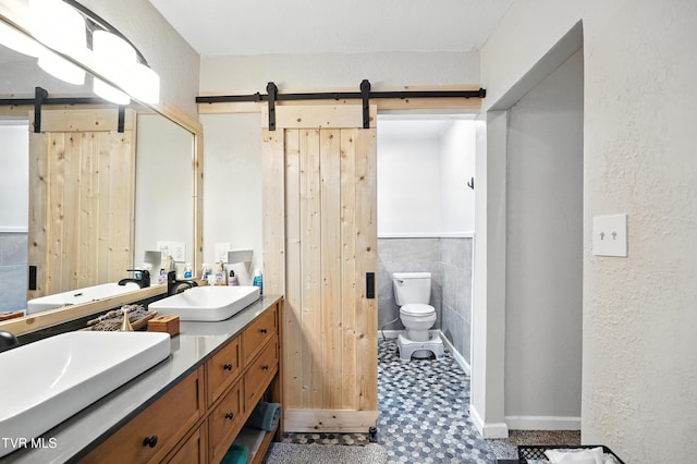 169 Mays Rd, Elizabethton, TN 37643 - full bathroom featuring double vanity and tile patterned floors