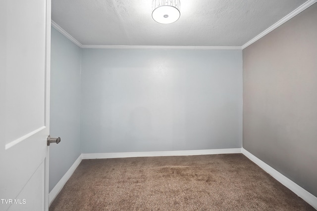 169 Mays Rd, Elizabethton, TN 37643 - unfurnished room featuring carpet flooring, ornamental molding, and a textured ceiling