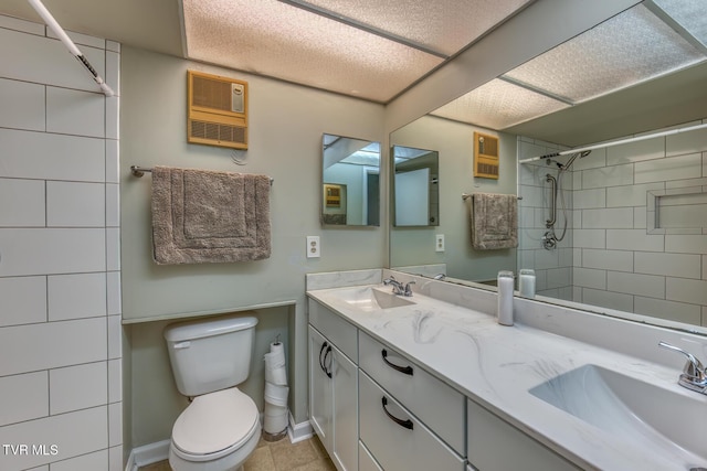 202 University Pkwy Unit 4E, Johnson City, TN 37604 - bathroom with tiled shower and double vanity