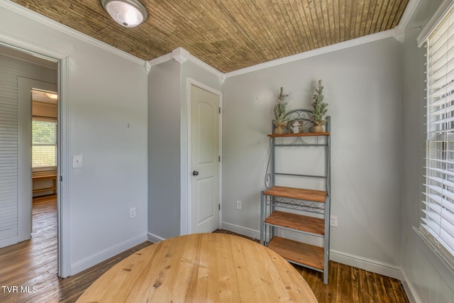 406 Mclaney Rd, Watauga, TN 37694 - unfurnished bedroom with wood finished floors and ornamental molding