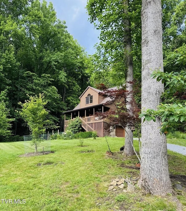 103 Meadow Springs Ct, Flag Pond, TN 37657 - view of front of home featuring a front yard and stairs