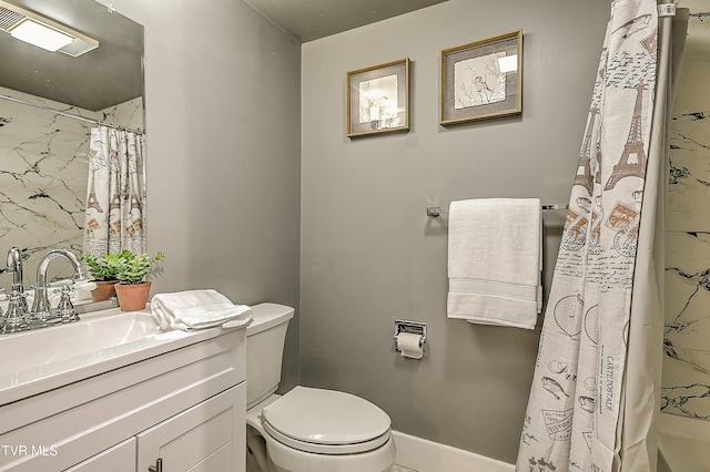 2061 King College Rd, Bristol, TN 37620 - bathroom with vanity and a shower with shower curtain