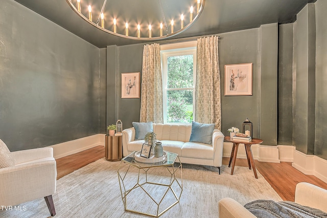 2061 King College Rd, Bristol, TN 37620 - living room featuring wood finished floors and baseboards