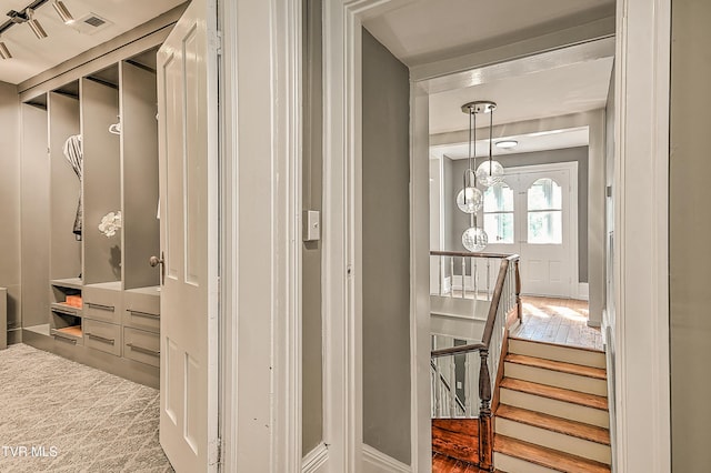 2061 King College Rd, Bristol, TN 37620 - hallway with an upstairs landing
