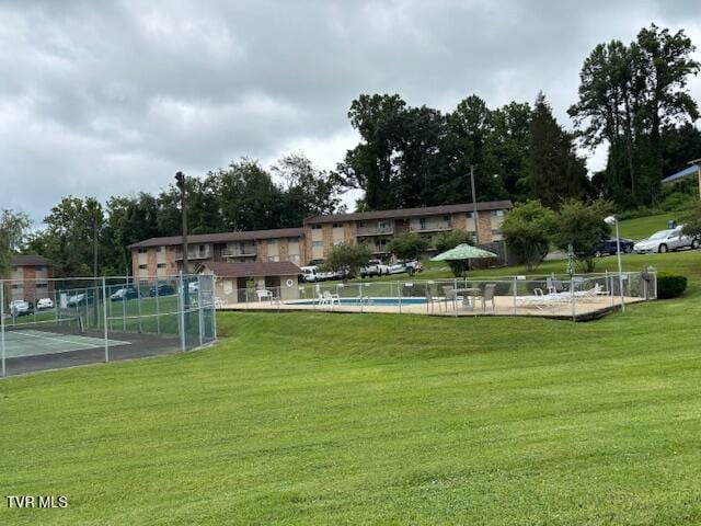 1085 Carriage Cir Unit 301, Bristol, VA 24201 - view of community with a swimming pool and a tennis court