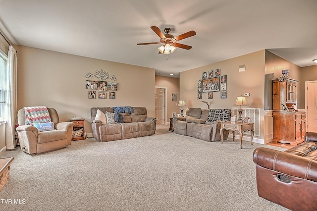5000 Aberlea Pl, Piney Flats, TN 37686 - living area with carpet flooring and ceiling fan
