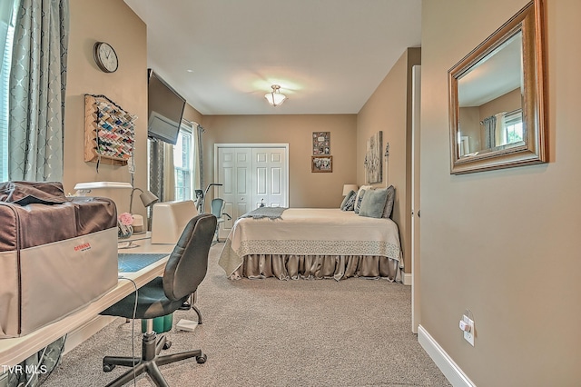 5000 Aberlea Pl, Piney Flats, TN 37686 - carpeted bedroom with a closet and a desk