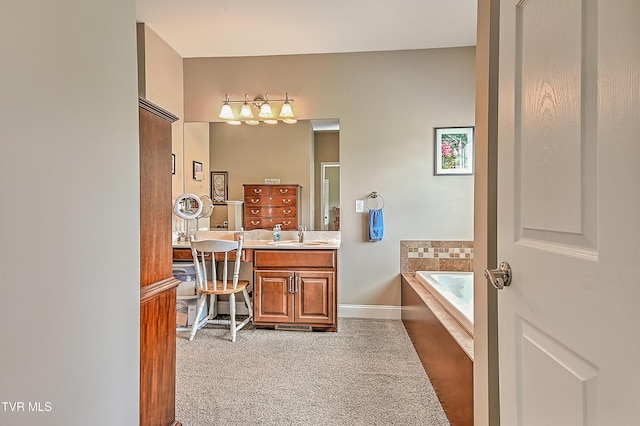 5000 Aberlea Pl, Piney Flats, TN 37686 - bathroom with double vanity and a garden tub