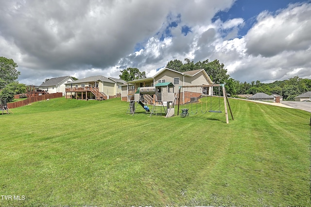 5000 Aberlea Pl, Piney Flats, TN 37686 - back of property featuring a playground