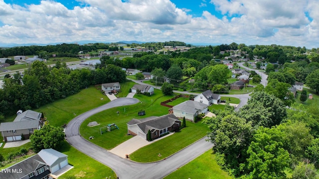 5000 Aberlea Pl, Piney Flats, TN 37686 - aerial perspective of suburban area featuring a tree filled landscape