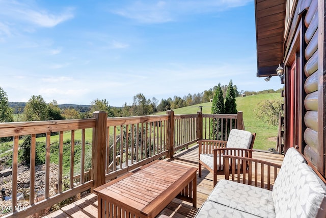 121 Hulse Rd, Jonesborough, TN 37659 - wooden deck featuring a lawn