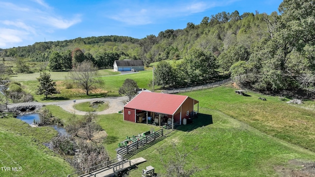 121 Hulse Rd, Jonesborough, TN 37659 - aerial view of sparsely populated area with a heavily wooded area