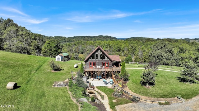 121 Hulse Rd, Jonesborough, TN 37659 - view of subject property with a heavily wooded area